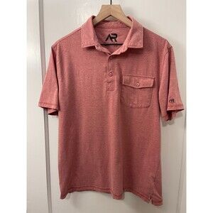 American Rag Cie Men's Short Sleeve Pocket Polo Shirt Red Size M Medium